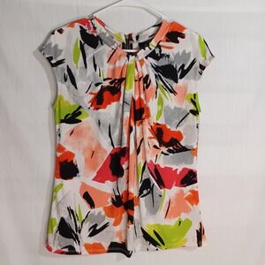 Women's Worthington Sleeveless Business Casual Multicolor Blouse Size Medium